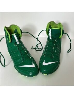 Green Nike Force Football Cleats